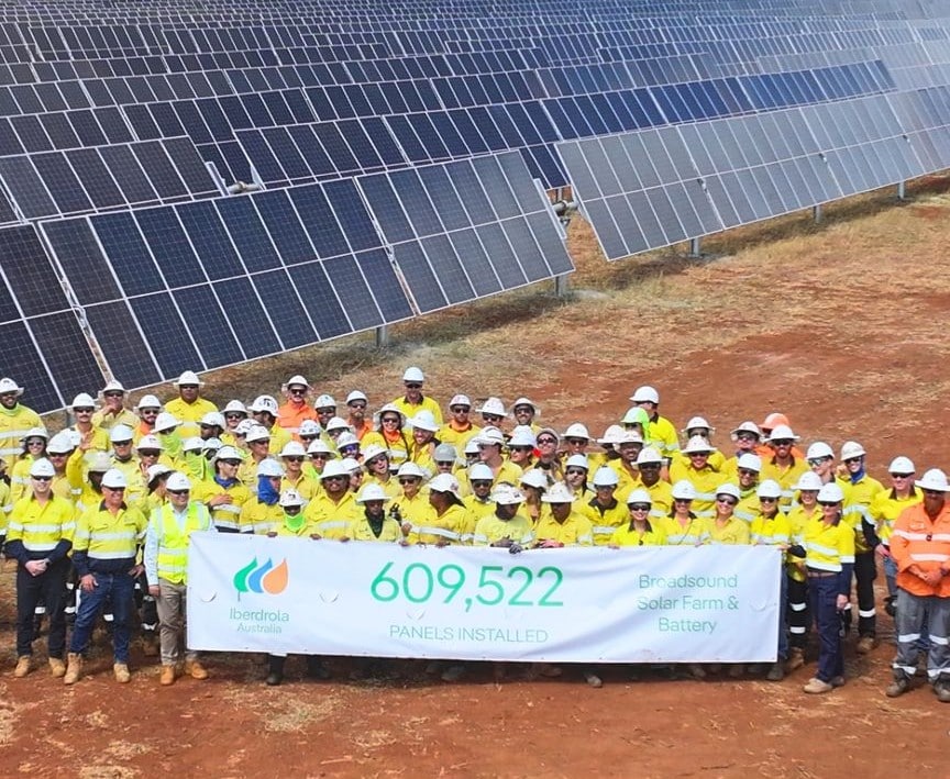 Over 600,000 solar panels in place